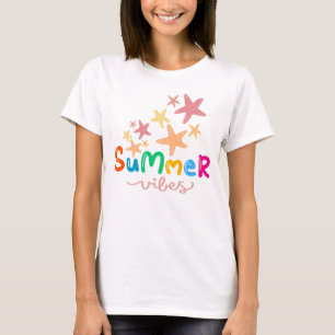 Camiseta Víblias de Verão e Starfish Mulheres
