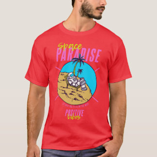 Camiseta Víblias do Verão do Paraíso Espacial