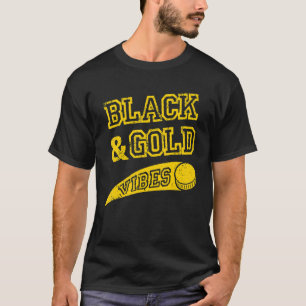 Camiseta Víblias Douradas e pretas Vibes