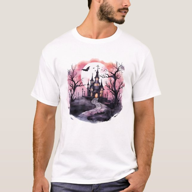 Camiseta Víblias Fantásticas: Coleção de Casas Assombradas (Frente)