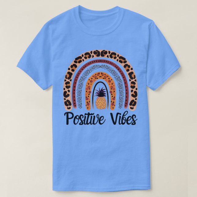 Camiseta Víblias Positivas Apenas Arco-Íris Abacaxi IVF IUI (Frente do Design)