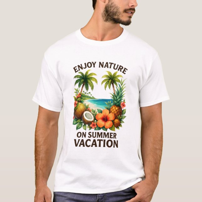 Camiseta Víblias tropicais (Frente)