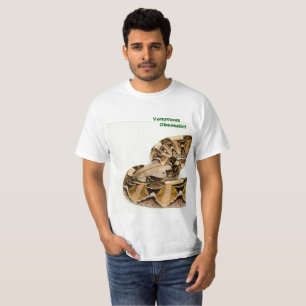 Camiseta Víbora de Gaboon peçonhento da obsessão
