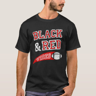 Camiseta Víbora Negra e Vermelha do time de futebol