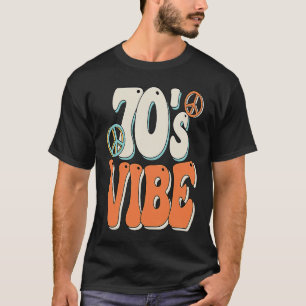 Camiseta Vibração dos Anos 70 Fantasia dos Anos 70 Groovy P