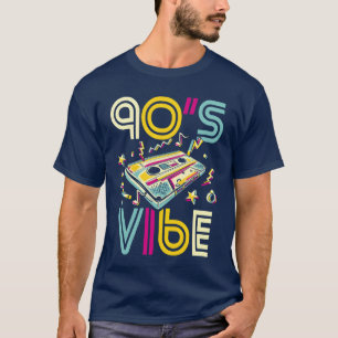 Camiseta Vibração dos Anos 90 Festa de Anos 90 Roupa Música