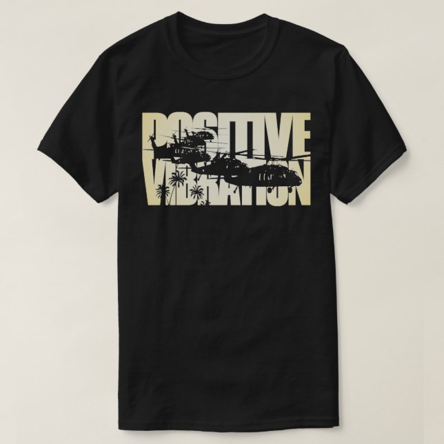 Camiseta Vibração Positiva UH60 Blackhawk (Frente do Design)