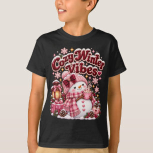 Camiseta Vibrações Aconchegantes de Inverno Bonito Coquette