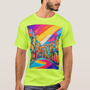 Camiseta Vibrações Coloridas de Rua