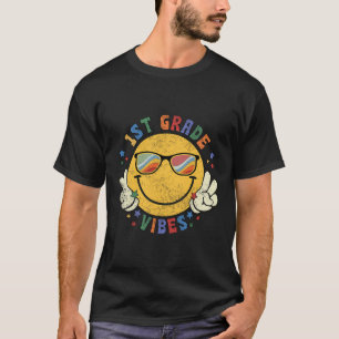 Camiseta Vibrações da 1ª Série Rosto Feliz Presente de Sorr