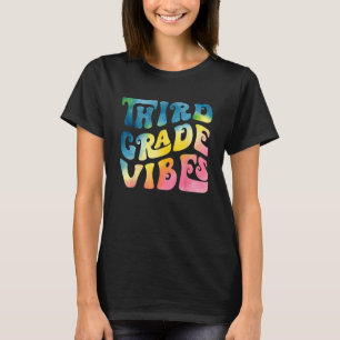 Camiseta Vibrações da 3ª Série Retro Groovy Professor Tie d