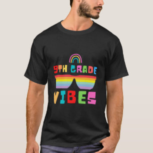 Camiseta Vibrações da 9ª Série De Volta à Escola Professor 