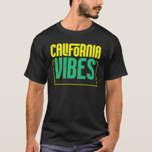 Camiseta Vibrações da Califórnia Estado EUA América Viagem