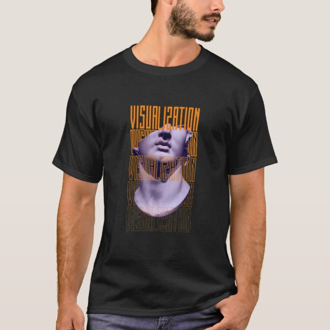 Camiseta Vibrações da Mente Positiva Visualização da Vida P (Frente)