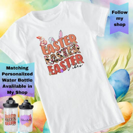 Camiseta Vibrações da Páscoa com Coelho da Páscoa