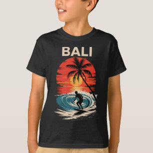 Camiseta Vibrações da Praia Li, Pôr do Sol Divertido e Surf