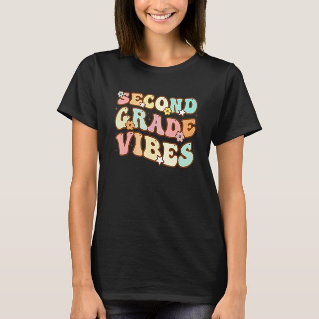 Camiseta Vibrações da Segunda Série Bem-vindo de Volta à Es (Frente)