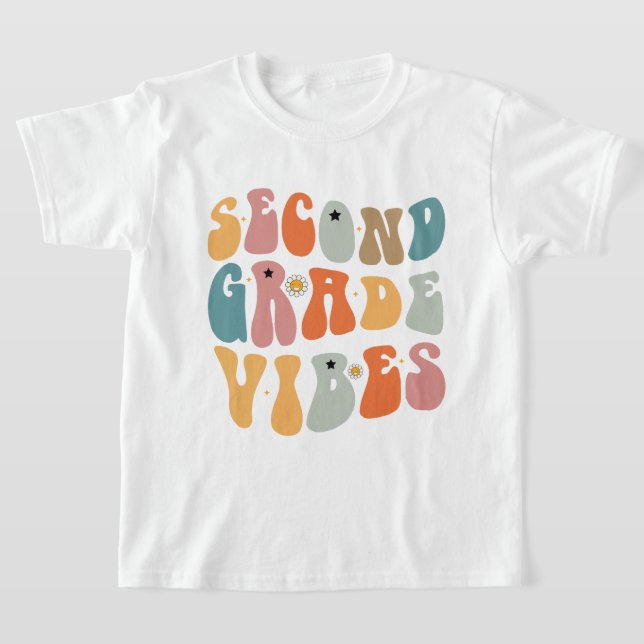 Camiseta Vibrações da Segunda Série de Volta às Aulas Escol (Postura )