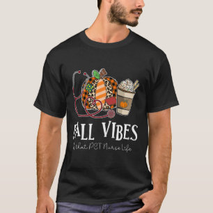 Camiseta Vibrações de Abóbora Leopardo Outono E Aquela Vida