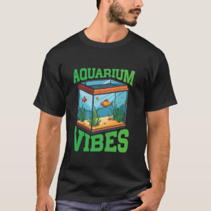 Camiseta Vibrações de Aquário Conservador de Peixes Aquasca