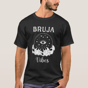 Camiseta Vibrações de Bruxa Mexicana Dia dos Mortos Hallowe