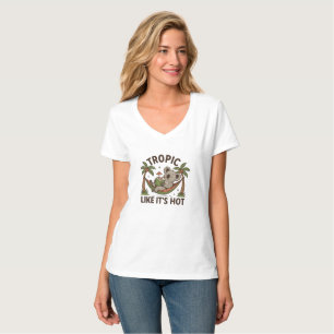 Camiseta Vibrações de Coala Relaxado