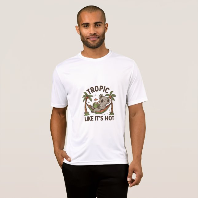 Camiseta Vibrações de Coala Relaxado (Frente Completa)