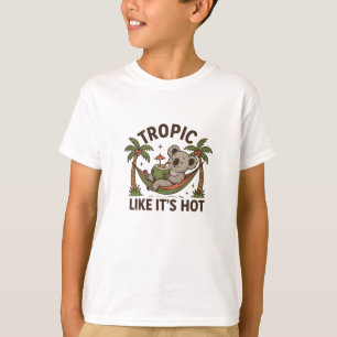Camiseta Vibrações de Coala Relaxado