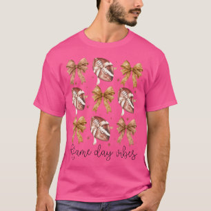 Camiseta Vibrações de Dia de Jogo de Futebol Americano Coqu