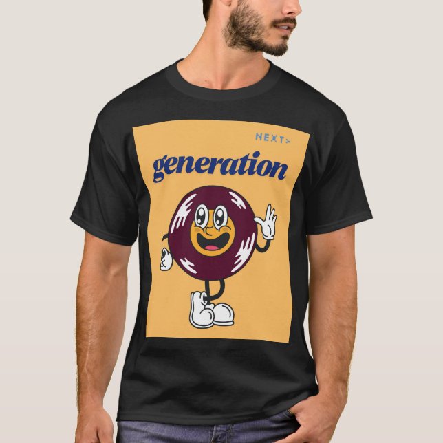 Camiseta Vibrações de Donut da Próxima Geração (Frente)