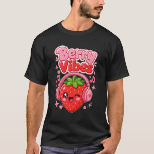 Camiseta Vibrações de Frutas Casa de Morango Fofa