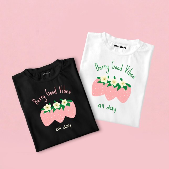 Camiseta Vibrações de Frutas Muito Boas o Dia Todo (Criador carregado)