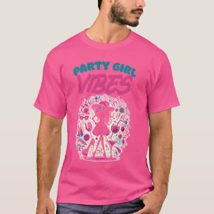 Camiseta Vibrações de Garota de Festa Festa de Solteira Noi