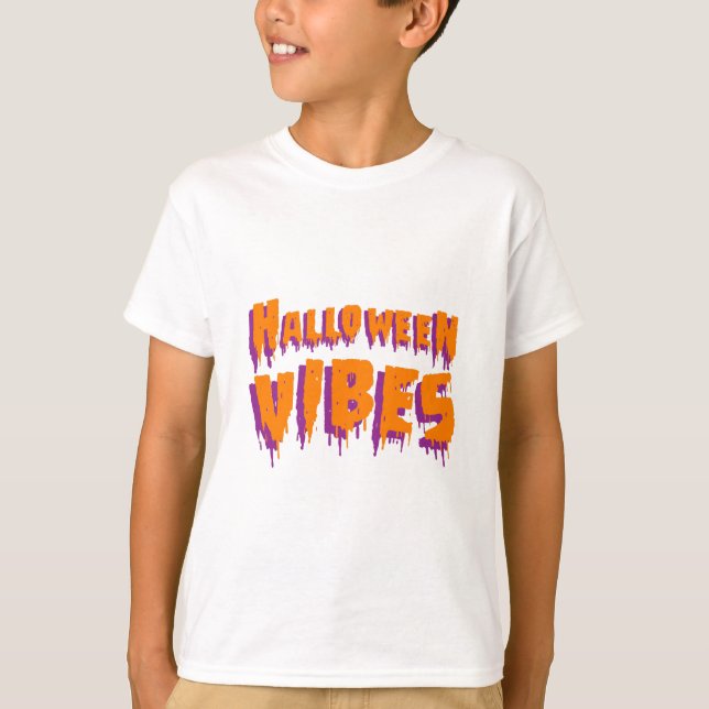 Camiseta Vibrações de Halloween (Frente)