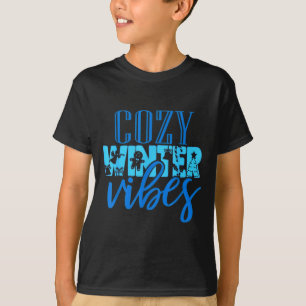 Camiseta Vibrações de inverno aconchegantes natal homens mu