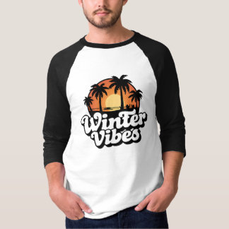 Camiseta Vibrações de Inverno Pôr do Sol Tropical Palmeiras