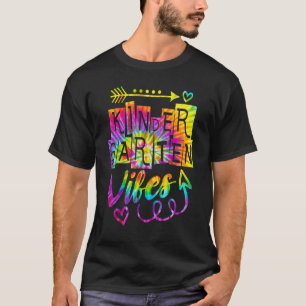 Camiseta Vibrações de Jardim de Infância De Volta à Escola