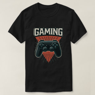 Camiseta Vibrações de Jogos: Design de Controle Ousado