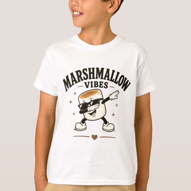 Camiseta Vibrações de marshmallow (Frente)