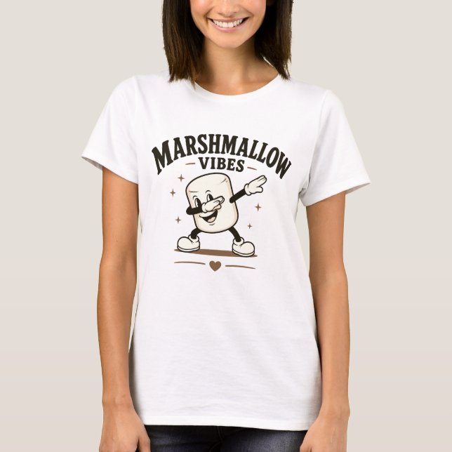 Camiseta Vibrações de marshmallow (Frente)