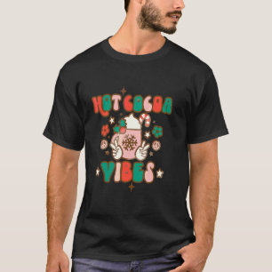 Camiseta Vibrações de Natal Cacau Quente Moca de Hortelã Ch