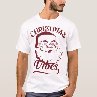 Camiseta Vibrações de Natal Design Vintage
