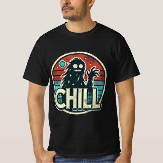 Camiseta Vibrações de Noite Retro: Pé-Grande e Luar
