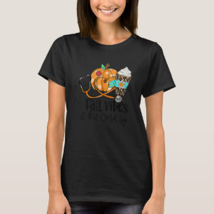 Camiseta Vibrações de Outono e Ação de Graças da CMA Abóbor