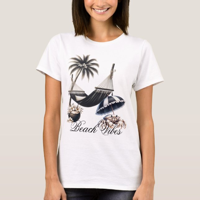 Camiseta Vibrações de Praia (Frente)