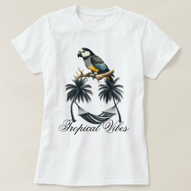 Camiseta Vibrações de Praia (Frente do Design)