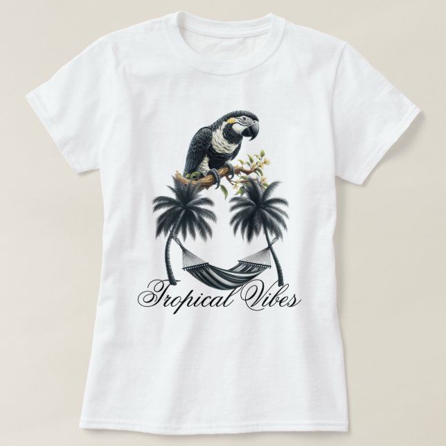 Camiseta Vibrações de Praia (Frente do Design)