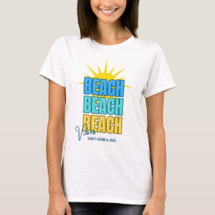 Camiseta Vibrações de Praia Personalizadas
