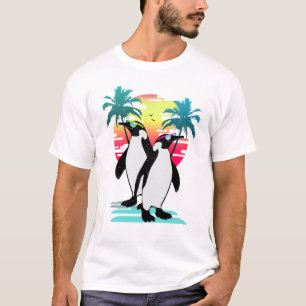 Camiseta Vibrações de praia pinguim v2