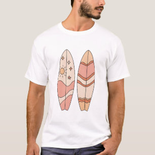 Camiseta vibrações de prancha de surf de verão